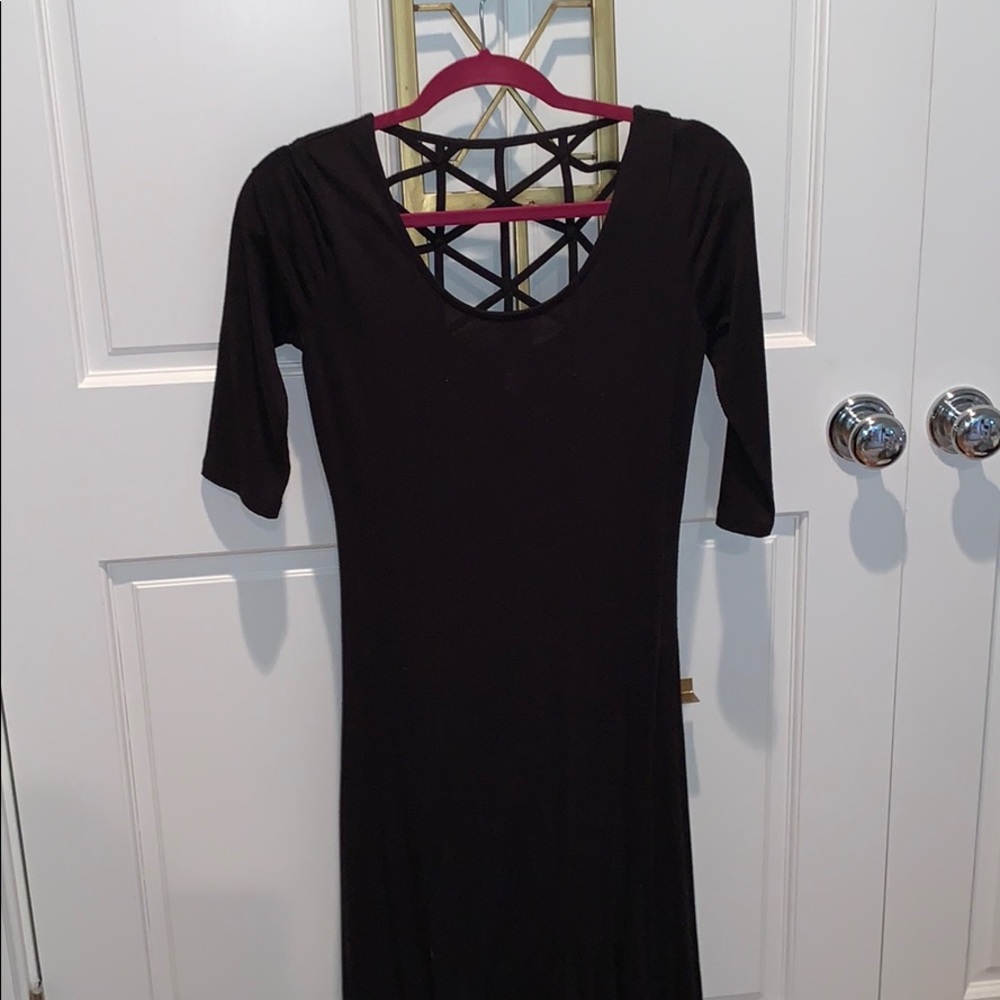 black long dress